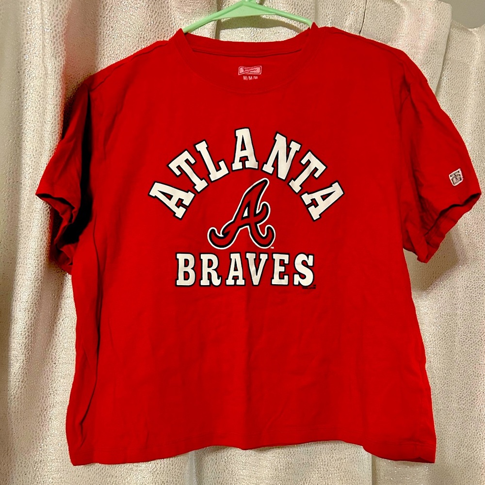 Atlanta braves ladies crop top T-shirt